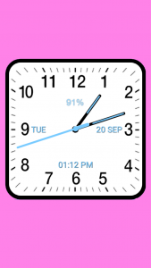 اسکرین شات 3 برنامه Analog Clock Square Classic