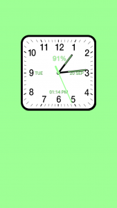 اسکرین شات برنامه Analog Clock Square Classic 7