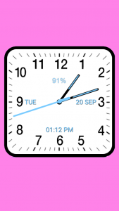 اسکرین شات برنامه Analog Clock Square Classic 3