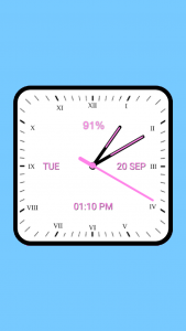 اسکرین شات 1 برنامه Analog Clock Square Classic