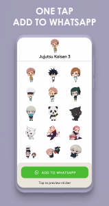 اسکرین شات برنامه Jujutsu Kaisen Stickers 4