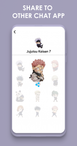 اسکرین شات برنامه Jujutsu Kaisen Stickers 3