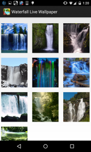 اسکرین شات برنامه 10000 Waterfall Wallpaper 1