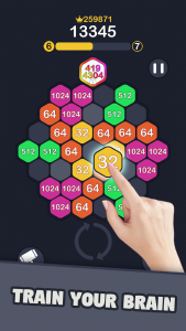 اسکرین شات بازی 2048 Hexagon Puzzle 3