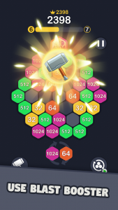اسکرین شات بازی 2048 Hexagon Puzzle 4