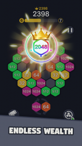 اسکرین شات بازی 2048 Hexagon Puzzle 5