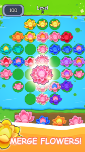 اسکرین شات 3 بازی Flowers Merging