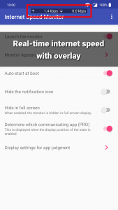 اسکرین شات برنامه Internet Speed Monitor 1