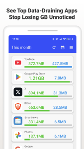 اسکرین شات 2 برنامه Data Saver: Usage Monitor