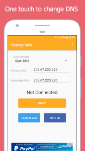 اسکرین شات برنامه Change DNS (No Root 3G/Wifi) 3