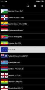 اسکرین شات برنامه World Currency exchange rates 6