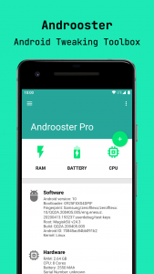 اسکرین شات برنامه Androoster (Tweaking Toolbox) 1