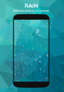 اسکرین شات برنامه Weather Live Wallpaper: Rain,  1