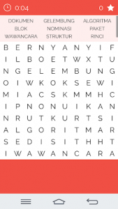 اسکرین شات بازی Word Search Indonesian 2