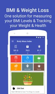 اسکرین شات برنامه Body Mass Index - Weight loss, Calorie Counter 1