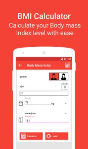 اسکرین شات برنامه Body Mass Index - Weight loss, Calorie Counter 8