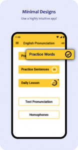 اسکرین شات برنامه English Pronunciation - Text to speech, Homophones 1