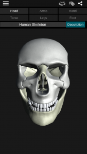 اسکرین شات برنامه Osseous System in 3D (Anatomy) 1