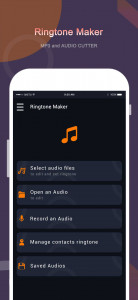 اسکرین شات 1 برنامه Ringtone Maker-Audio Cutter