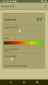 اسکرین شات برنامه EyeCareL: Blue light filter 4