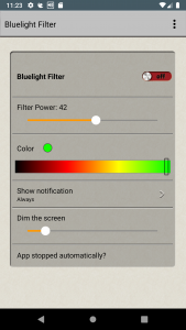 اسکرین شات برنامه EyeCareL: Blue light filter 1