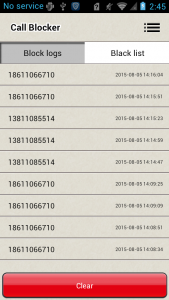 اسکرین شات برنامه Call Blocker 1