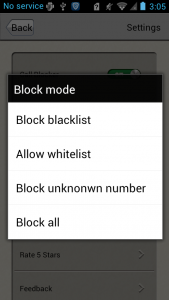 اسکرین شات برنامه Call Blocker 5