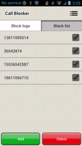 اسکرین شات برنامه Call Blocker 2