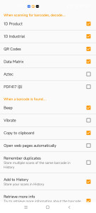 اسکرین شات برنامه Barcode Scanner 4
