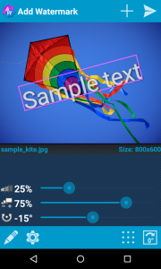 اسکرین شات 1 برنامه Add Watermark Lite