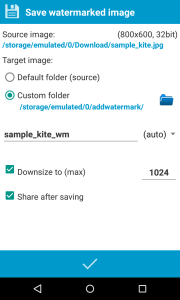 اسکرین شات 4 برنامه Add Watermark Lite