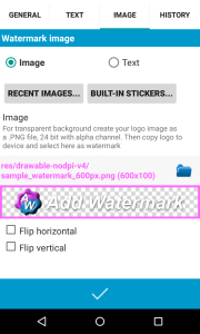 اسکرین شات 7 برنامه Add Watermark Lite