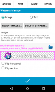 اسکرین شات برنامه Add Watermark Lite 7