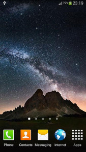 اسکرین شات برنامه Night Sky Live Wallpaper 2