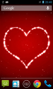 اسکرین شات برنامه Heart 3D Live Wallpaper 1