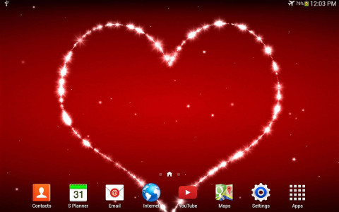 اسکرین شات برنامه Heart 3D Live Wallpaper 1