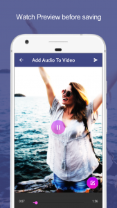 اسکرین شات برنامه Add Audio to Video : Audio Video Mixer 5