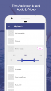 اسکرین شات برنامه Add Audio to Video & Trim 4