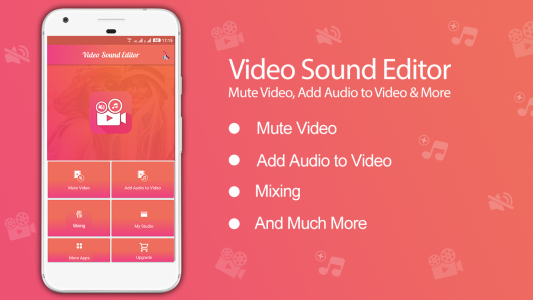 اسکرین شات برنامه Video Sound Editor: Add Audio, Mute, Silent Video 1