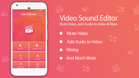 اسکرین شات برنامه Video Sound Editor : Add Audio 1