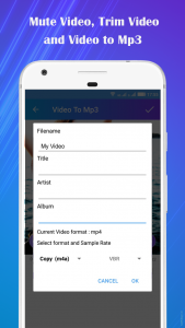 اسکرین شات برنامه Video to Mp3 : Mute Trim Mix 5