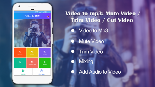 اسکرین شات برنامه Video to Mp3 : Mute Trim Mix 1