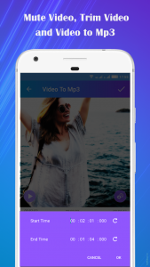 اسکرین شات برنامه Video to Mp3 : Mute Trim Mix 4