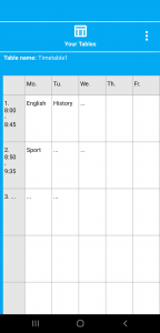 اسکرین شات برنامه TimetableNotes 5