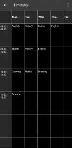 اسکرین شات برنامه TimetableNotes 3