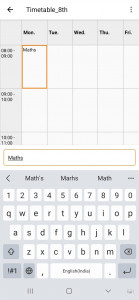 اسکرین شات برنامه TimetableNotes 5
