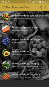 اسکرین شات برنامه 10 Best Foods for You 1