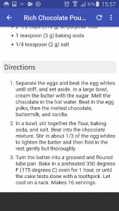 اسکرین شات برنامه 43 Chocolate Cake Recipes 5