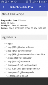 اسکرین شات برنامه 43 Chocolate Cake Recipes 4