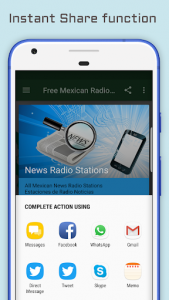 اسکرین شات برنامه Mexican Radio Stations - Music & News 4